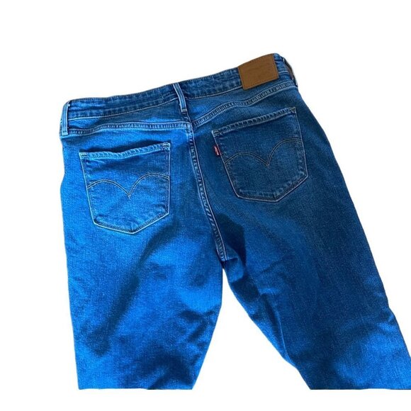 LEVI'S Premium Denim 721 High Rise Skinny Distressed Busted Knee Jean - Picture 8 of 12